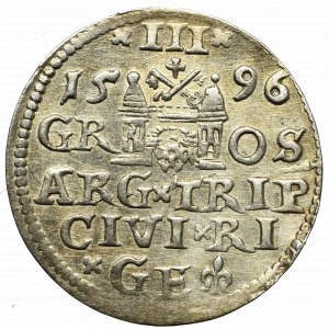 Zygmunt III Waza, Trojak 1596, Ryga