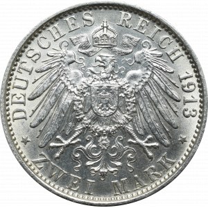 Germany, Preussen, 2 mark 1913 - 25 years of Wilhelm II reign