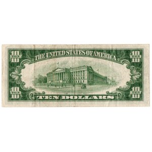 USA, $10 1934, green stamp