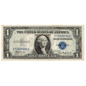 USA, 1 dolár 1935, modrá známka