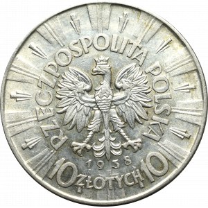 Zweite Polnische Republik, 10 Zloty 1938 Piłsudski