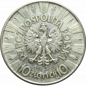 II Rzeczpospolita, 10 złotych 1936 Piłsudski