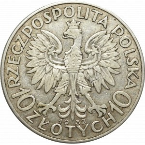 Druhá poľská republika, 10 zlotých 1932 BZM, Londýn