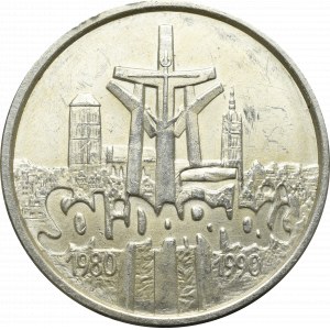 Third Republic, 100,000 zloty 1990 Solidarity