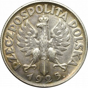 II Rzeczpospolita, 2 zloté 1925 (s bodkou), Londýn Žena a uši