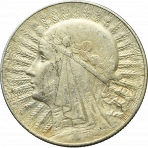 II Rzeczpospolita, 5 złotych 1933 Głowa kobiety