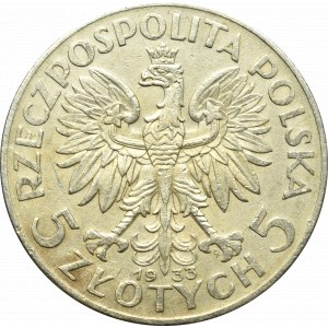 Druhá polská republika, 5 zlotých 1933 Hlava ženy