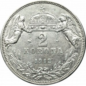 Hungary, 2 crowns 1912