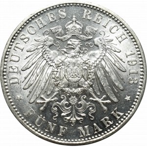 Německo, Bavorsko, 5 marek 1913