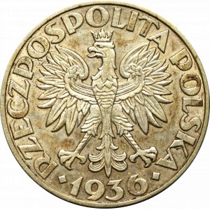 Druhá polská republika, 5 zlotých 1936 Plachetnice