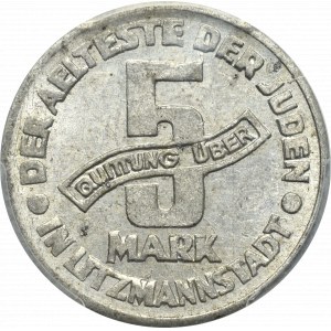 Lodžské geto, 5 známok 1943 - PCGS MS63