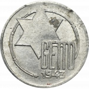 Lodžské ghetto, 5 známek 1943 - PCGS MS63