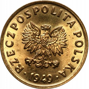 PRL, 5 groszy 1949 Bronz