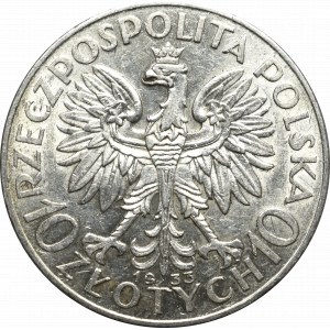 Druhá polská republika, 10 zlotých 1933 Hlava ženy