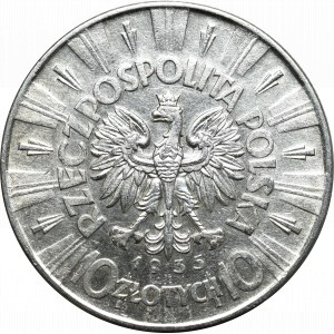 Zweite Polnische Republik, 10 Zloty 1935 Piłsudski