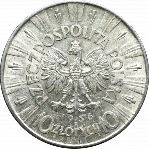 Zweite Polnische Republik, 10 Zloty 1936 Piłsudski