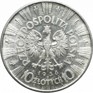 Druhá poľská republika, 10 zlotých 1936 Piłsudski