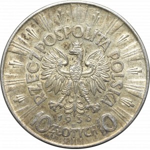 Druhá polská republika, 10 zlotých 1936 Piłsudski