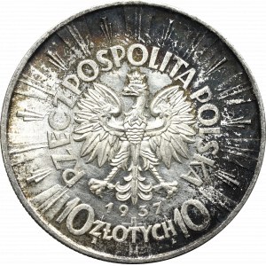 II Rzeczpospolita, 10 złotych 1937 Piłsudski