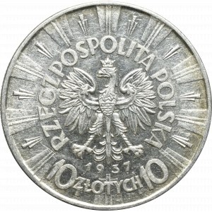 II Rzeczpospolita, 10 złotych 1937 Piłsudski