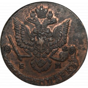 Rosja, Katarzyna II, 5 kopiejek 1780 - NGC AU Details