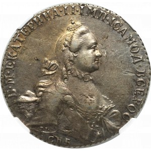 Rusko, Kateřina II, rubl 1764 - NGC XF Podrobnosti