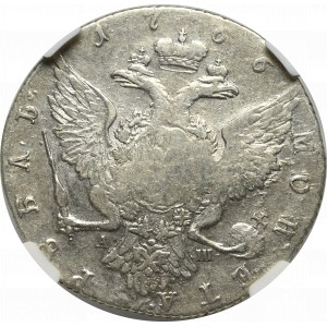 Rusko, Kateřina II, rubl 1766 - NGC VF30