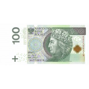 IIIRP, 100 złotych 2012 AA