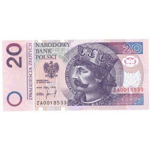 III RP, 20 złotych 1994 ZA - seria zastępcza