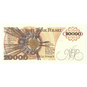 People's Republic of Poland, 20,000 zloty 1989 AN