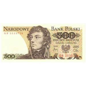 People's Republic of Poland, 500 gold 1982 GB - rare series