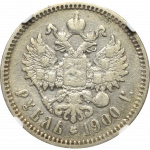Rosja, Mikołaj II, Rubel 1900 - NGC VF25