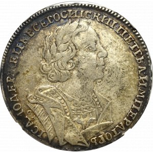 Rusko, Petr I., Rubl 1725 OK - NGC VF Podrobnosti