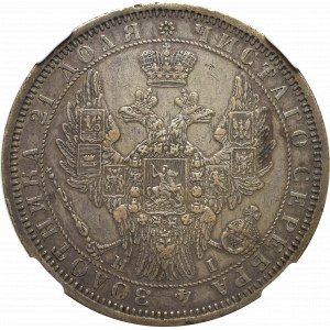 Rosja, Mikołaj I, Rubel 1855 - NGC XF Details