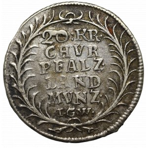 Niemcy, Pfalz, 20 krajcarów 1727