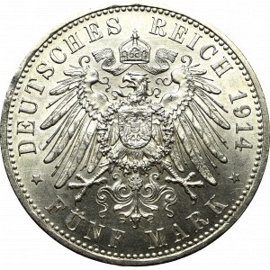 Germany, Preussen, 5 mark 1914