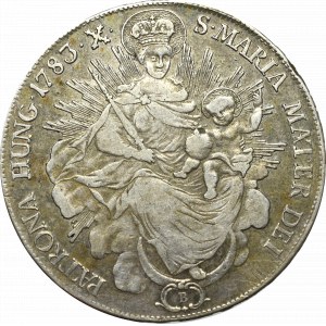 Maďarsko, Jozef II, Thaler 1783, Kremnica