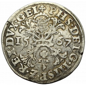 Španělské Nizozemí, Filip II, Gelderland, Burgundsko Thaler 1567
