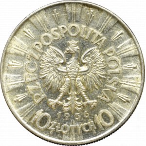 Zweite Polnische Republik, 10 Zloty 1936 Piłsudski