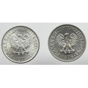 PRL, set of 50 pennies 1976-1978 2 pcs.
