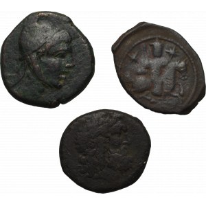 Set of antique bronzes