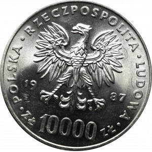 Polská lidová republika, 10 000 zlotých 1987 Jan Pavel II.