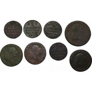 Južné Prusko, Súbor mincí od polpenny po trojak