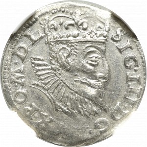 Sigismund III Vasa, Trojak 1597 Poznań - NGC MS63