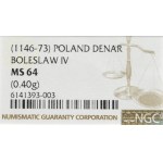 Bolisalud IV, Denar without date - NGC MS64