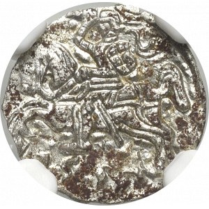 Sigismund II Augustus, Denarius 1554, Vilnius - NGC MS64