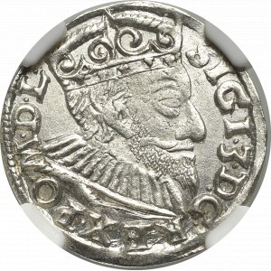 Zygmunt III Waza, Trojak 1593, Poznań - NGC MS62