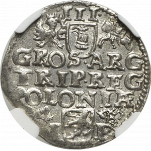 Zygmunt III Waza, Trojak 1594, Poznań - NGC MS63