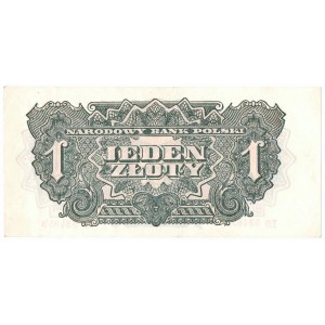 People's Republic of Poland, 1 zloty 1944 , series I - ...mandatory.... EO