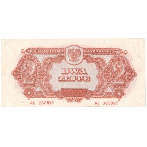 People's Republic of Poland, 2 zloty 1944 , ...mandatory.... Ak